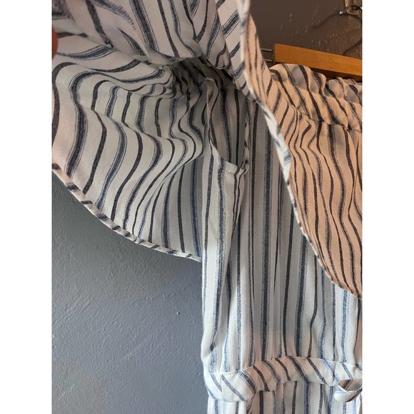 BCBG Maxazria Striped Ruffle Off Shoulder Dress XS - Picture 4 of 8